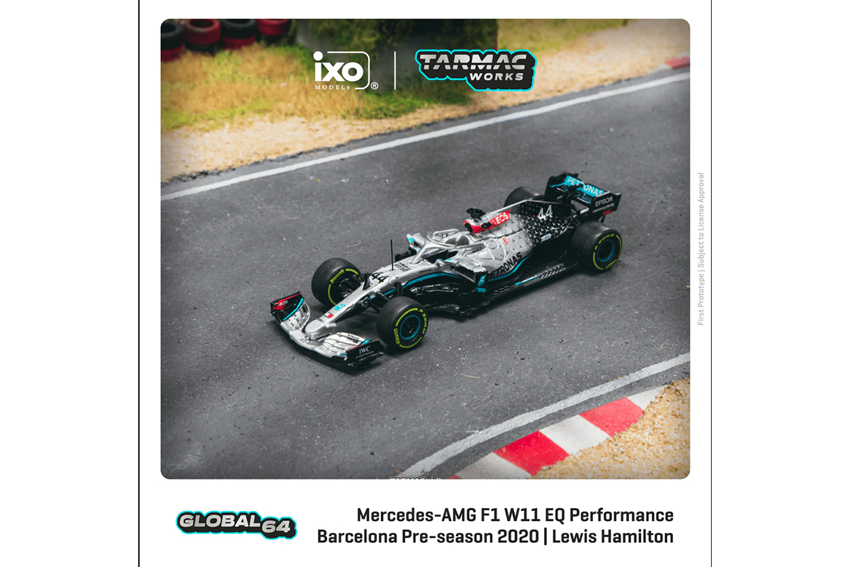 Tarmac T64G F036 LH2 Mercedes AMG F1 W11 EQ Barcelona Pre Season 2020 Tarmac T64G F036 LH2 Mercedes AMG F1 W11 EQ Barcelona Pre Season 2020