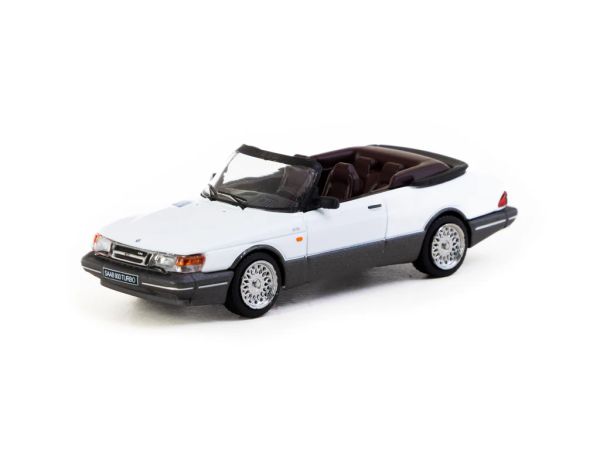 Tarmac Saab 900 Turbo Cabriolet weiss 1:64