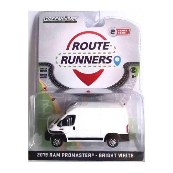 Greenlight 53020-F RAM Promaster weiss Route Runners 2 Maßstab 1:64 Modellauto