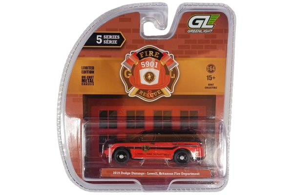 Greenlight 67070-C Dodge Durango Arkansas Lowell Fire Department rot 2019 - Fire & Rescue 1:64