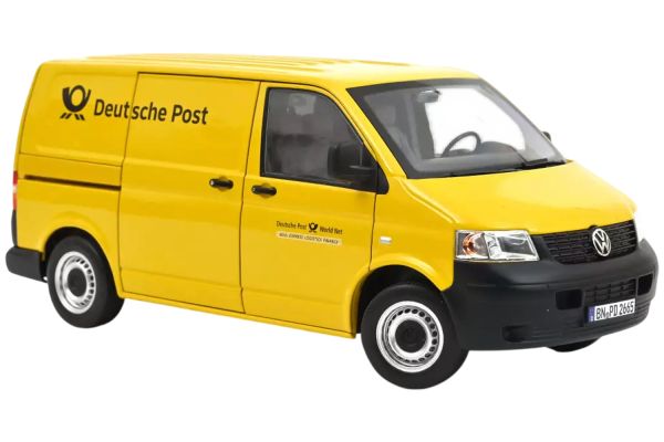 Norev VW T5 Transporter Deutsche Post 2003 gelb 1:18