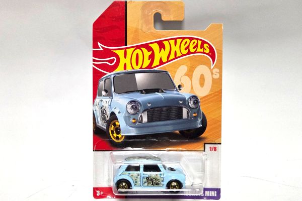 NOS! Hot Wheels GBB89 Morris Mini hellblau 60's - Blister
