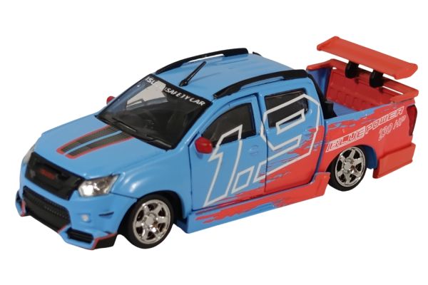 BM Creations Isuzu D-Max Low Rider Safty Car 1.9 hellblau/rot 1980
