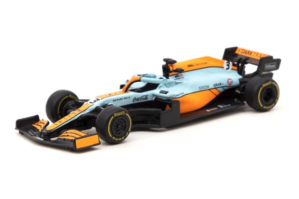 Tarmac T64G-F040-DR1 McLaren MCL35M Formel 1 &quot;#3 Daniel Ricciardo 2021&quot; Global64 Maßstab 1:64 Modell