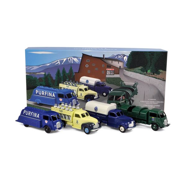 Norev C80900 Coffret Collection &quot;Studebaker &amp; Ford&quot; 4er Set Maßstab 1:43 Modellauto