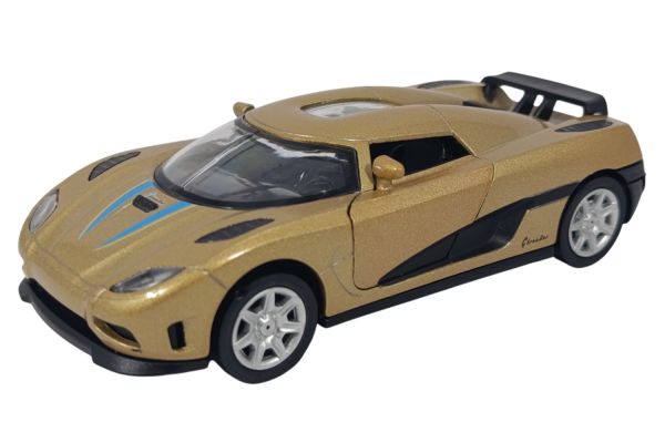 goki Sportwagen Momentum gold mit Rückzugmotor, Licht und Sound