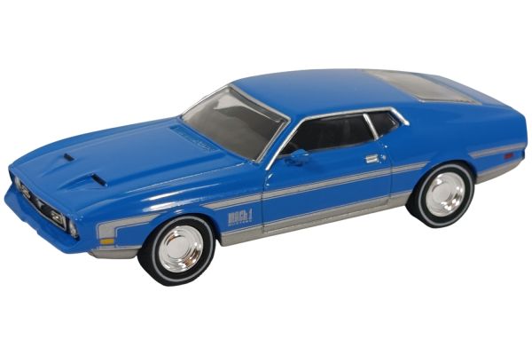 MiniGT 1138 Ford Mustang 1971 Mach 1 blau 1:64