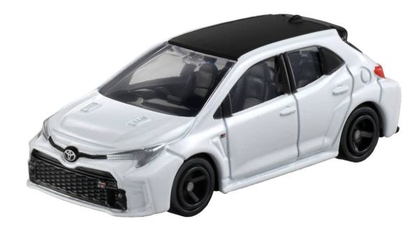 Tomica TO052 Toyota GR Corolla weiss Maßstab 1:63 Modellauto