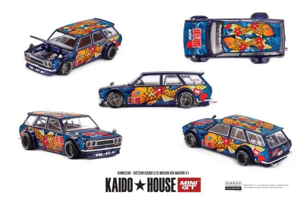 ***PREORDER Kaidohouse Datsun Kaido 510 Wagon Kio Wagon V1 1964 blau
