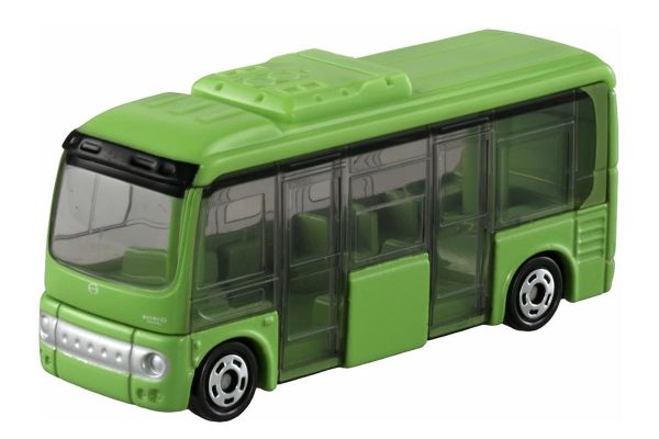 Tomica TO112 Hino Poncho Bus grün Maßstab 1:100