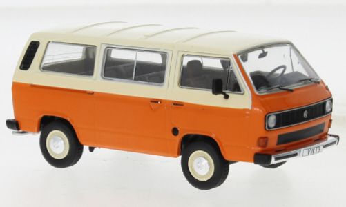 IXO Models CLC501 Volkswagen VW T3 Caravelle orange/creme 1981 Maßstab 1:43 Modellauto