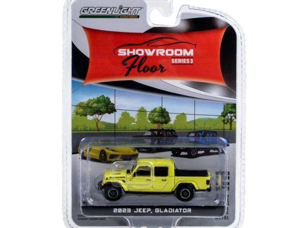 Greenlight 68030-F Jeep Gladiator gelb 2023 - Showroom 3 Maßstab 1:64 Modellauto