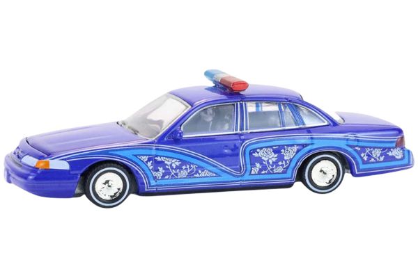 Greenlight 63080-F Ford Crown Victoria Lowrider blau 1992 - California Lowriders 1:64