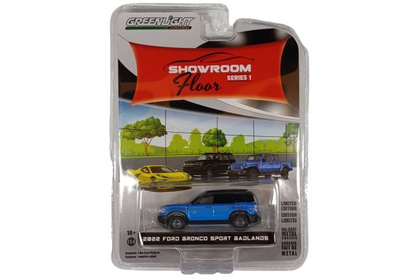 Greenlight 68010-C Ford Bronco Sport Badlands 2022 blau - Showroom Floor