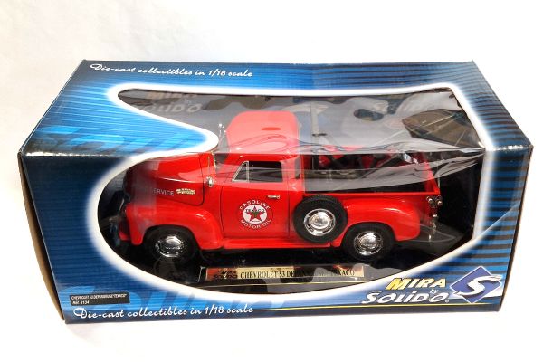 NOS! Solido 8134 Chevrolet 53 Abschleppwagen "Texaco" rot Maßstab 1:18 Modellauto