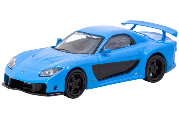 Tarmac Mazda RX-7 VeilSide Fortune7 blau 1:64