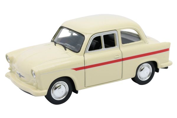 Nex Trabant P50 beige mit Rückzugmotor 1:38
