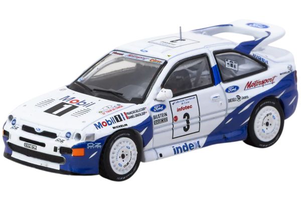 Tarmac Ford Escort RS Cosworth Tour de Corse #3 Sieger 1993 Rallye de France 1:64