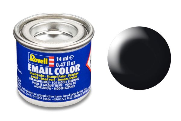 Revell 32302 schwarz seidenmatt Email Farbe Kunstharzbasis 14 ml Dose