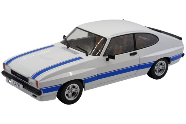 Modelcar Ford Capri MK II X-Pack 1975 weiss/blau