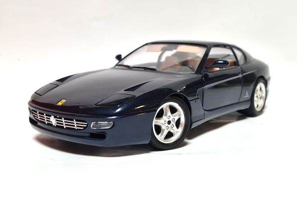 gebraucht! Bburago 3036 Ferrari 456 GT 1992 dunkelblau metallic Maßstab 1:18 Modellauto - fast wie n