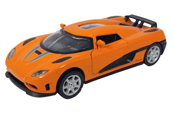 goki Sportwagen Momentum orange mit Rückzugmotor, Licht und Sound