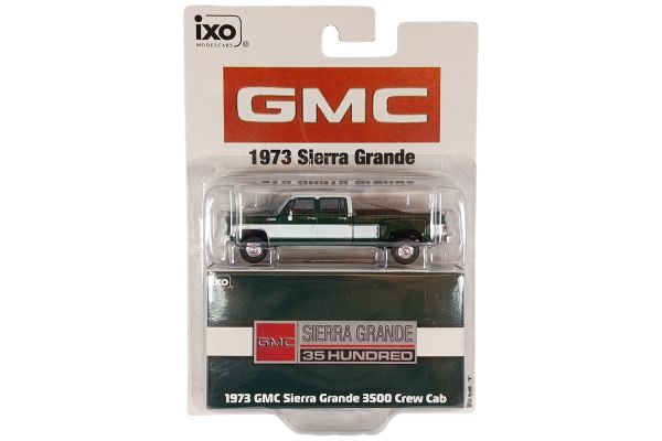 IXO America GMC Sierra Grande 3500 Crew Cab 1973 grün/weiss 1:64