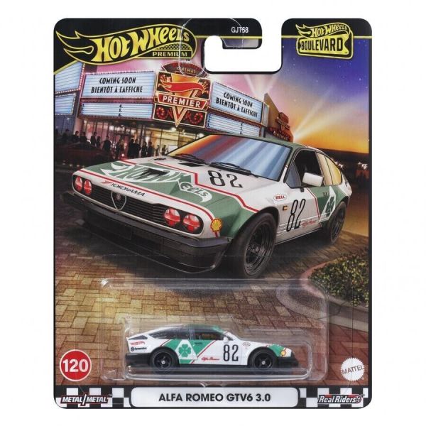 Hot Wheels GJT68-JBL16 Alfa Romeo GTV6 3.0 weiss/grün - Boulevard 120 ca. 1:64