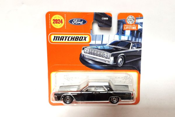 Matchbox HVN35 Lincoln Continental schwarz 1964 21/100 Maßstab ca. 1:64 Modellauto 2024