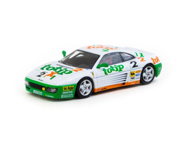 Tarmac Ferrari 348 Challenge weiss/grün 1993 totip 1:64