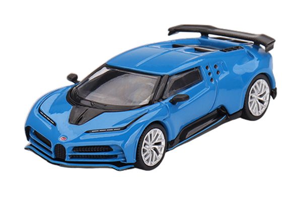 TSM-Models 586 Bugatti Centodieci blau (LHD) - MiniGT Maßstab 1:64