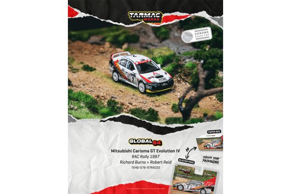 ***PREORDER Tarmac Mitsubishi Carisma GT Evolution IV #2 RAC Rallye 1997 weiss