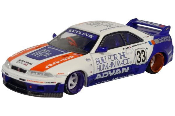 Kaidohouse 213 Nissan Skyline GT-R (R33) BFTHR V1 1995 blau/weiss 1:64