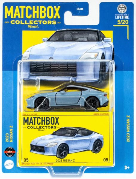 Matchbox GBJ48-HVW20 Nissan Z grau 2023 - Collectors Serie 5/20 Maßstab ca. 1:64 Modellauto 2023