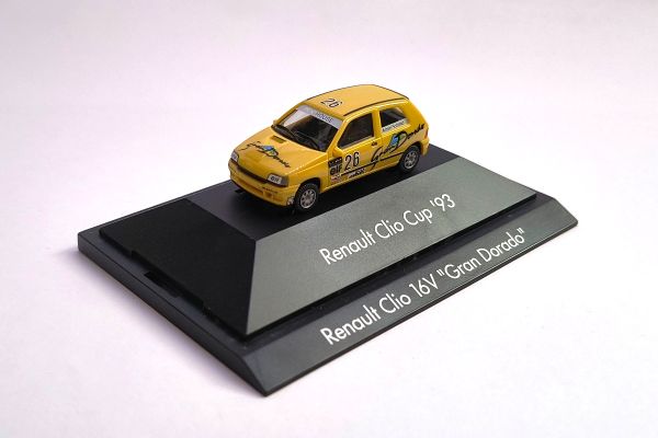 gebraucht! Herpa 035835 Renault Clio 16V Renault Clio Cup '93 Startnummer 26 gelb Maßstab 1:87 Model