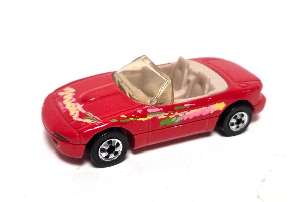 gebraucht! Hot Wheels Mazda MX-5 rot Real Riders 1990 - ganz leicht bespielt
