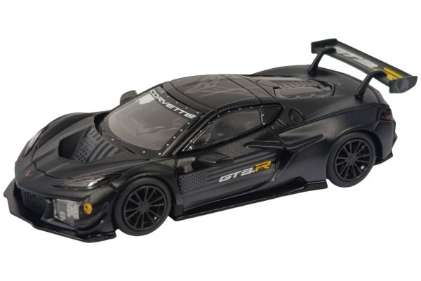MiniGT 1186 Chevrolet Corvette Z06 GT3.R Road America Test Car 2025 schwarz 1:64
