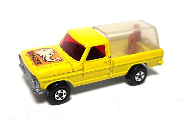 gebraucht! Matchbox Rolamatics No.57 Ford Wild Life Truck gelb 1973 - ganz leicht bespielt
