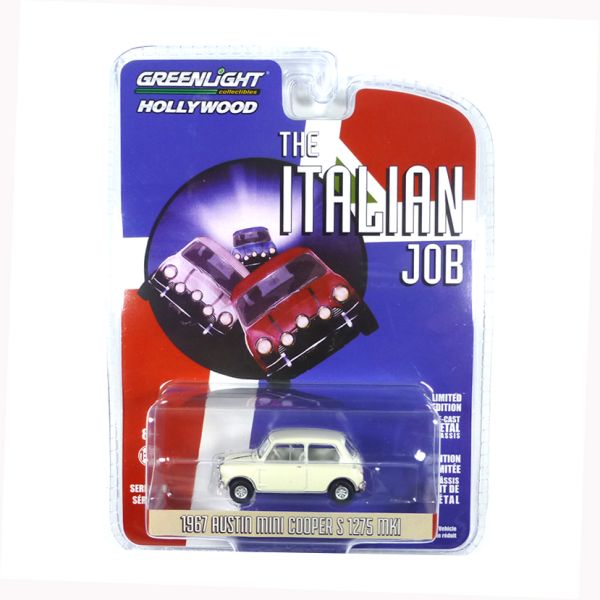 Greenlight 44880-C Austin Mini Cooper S 1275 MKI creme - Hollywood 28 Italian Job 1:64