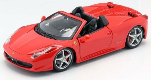 Bburago 26017 Ferrari 458 Spider rot Maßstab 1:24 Modellauto