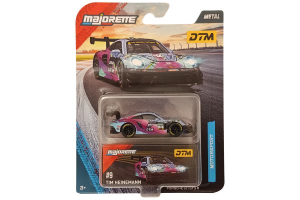 Majorette Porsche 911 GT3 R #9 Heinemann hellblau/pink