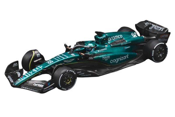 ***PREORDER Pop Race Aston Martin AMR23 #18 Lance Stroll grün/schwarz Maßstab 1:64 (PR640234)