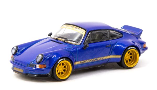 Tarmac T64-046-PO Porsche 911 RWB Backdate Pandora One blau Maßstab 1:64 Modellauto