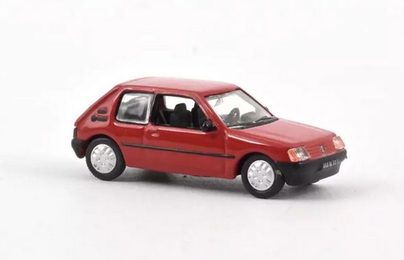 Norev 471732 Peugeot 205 XR rot 1985 Maßstab 1:87 Modellauto