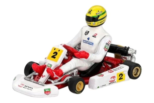 ***PREORDER MiniGT Ayrton Senna Kart Formula K #2 Ayrton Senna Da Silvia Masters of Paris-Bercy 1993