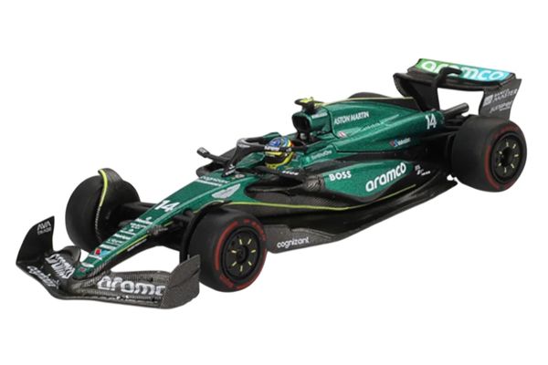 MiniGT 999 Aston Martin AMR24 #14 Fernando Alonso 2024 F1 2024 Bahrain GP 1:64