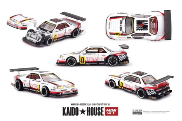 ***PREORDER Kaidohouse Nissan Silvia (S13-R) Circuit Spec V1 weiss/rot 1991