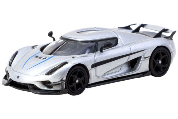 Tarmac Koenigsegg Regera silber metallic + Tarmac Cards 1:64