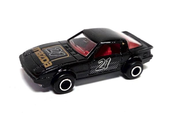 gebraucht! Majorette No.257 Mazda RX-7 schwarz Maßstab 1:56 - ganz leicht bespielt