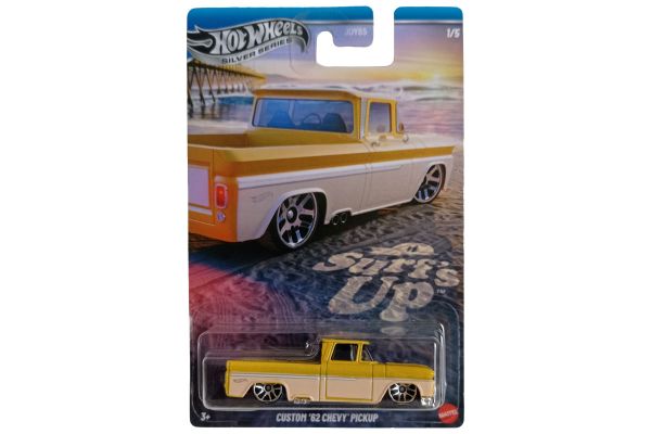 Hot Wheels Custom Chevrolet Pickup 1962 gelb - Beach Bums 1/5 1:64